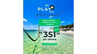COMBO JERICOACOARA + 3 PRAIAS EM 1 DIA + CUMBUCO