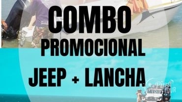 PACOTE PROMOCIONAL JEEP TOUR + LANCHA GOLFINHOS