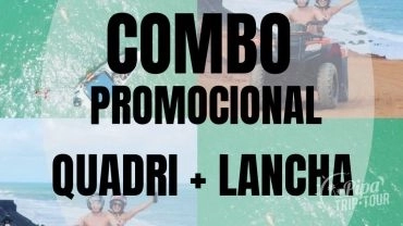 PACOTE PROMOCIONAL QUADRI ROTA 2 + LANCHA GOLFINHOS - (PARA 2 PESSOAS)