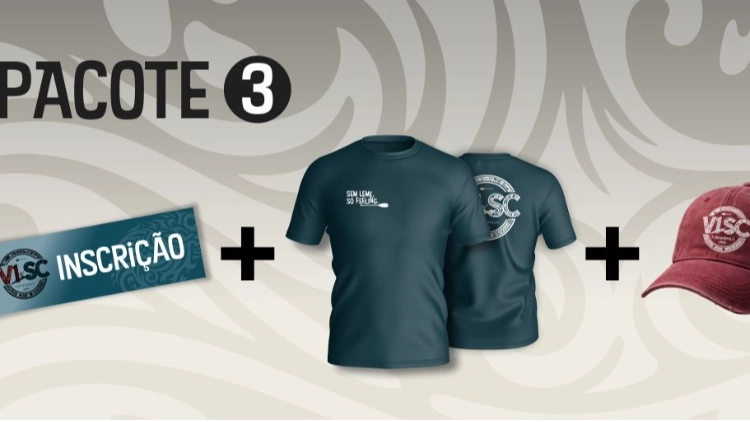 Inscri&ccedil;&atilde;o Pacote 3 (Inscri&ccedil;&atilde;o + Camiseta + Bon&eacute;)