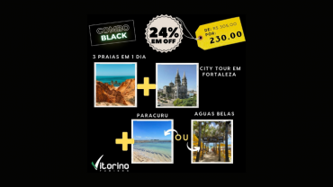 Combo Black Friday: 3 Praias em 1 dia + City Tour em Fortaleza + Paracuru ou Águas Belas