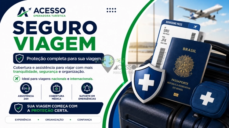 Seguro Viagem com a ACESSO Operadora Tur&iacute;stica