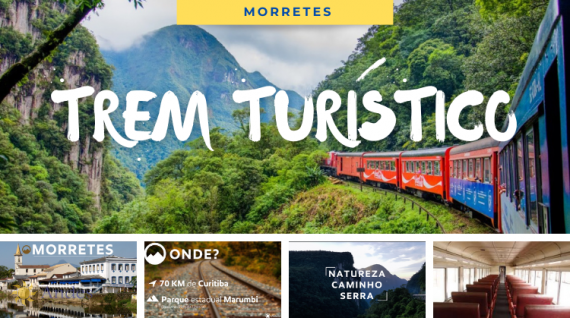 Passeio de Trem Morretes + Almoço  (Classe Turística)