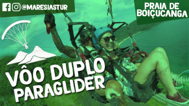 Vôo Duplo Paraglider - Praia de Boiçucanga