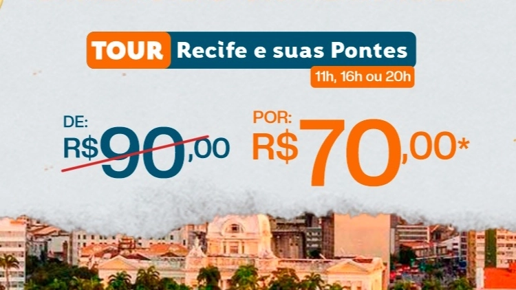 Tour Recife e Suas Pontes ESPECIAL ANIVERS&Aacute;RIO DO RECIFE
