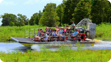 Tour de aerobarco em Kenansville pelos Everglades com entrada para o Wild Florida