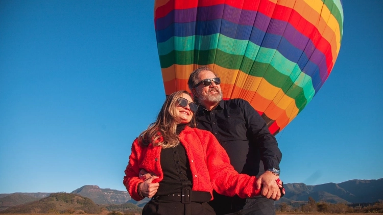 Voo de Bal&atilde;o Privativo para Casal em Praia Grande SC