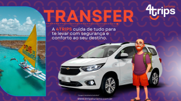 Transfer In & Out - Porto de Galinhas (até 4 pessoas)