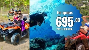 Combo Dupla Aventura (Quadriciclo + Mergulho)