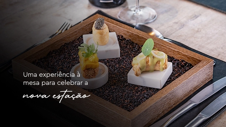 Menu Degusta&ccedil;&atilde;o Primavera/Ver&atilde;o 2027