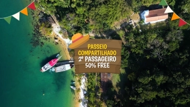 Passeio de Escuna em Praias e Aquários Naturais | Promoção 50% no segundo passageiro
