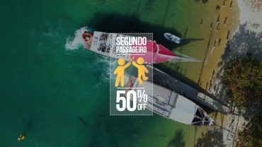 Passeio de Escuna em Praias e Aquários Naturais | Promoção 50% no segundo passageiro