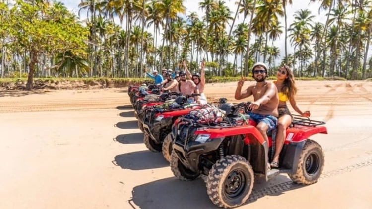 Passeio de Quadriciclo &ndash; Praia do Encanto e Garapu&aacute;