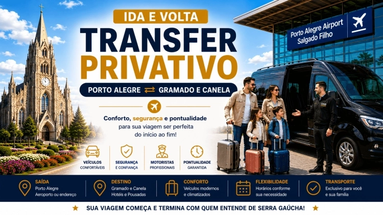 Transfer Privativo Ida e volta (Porto Alegre)