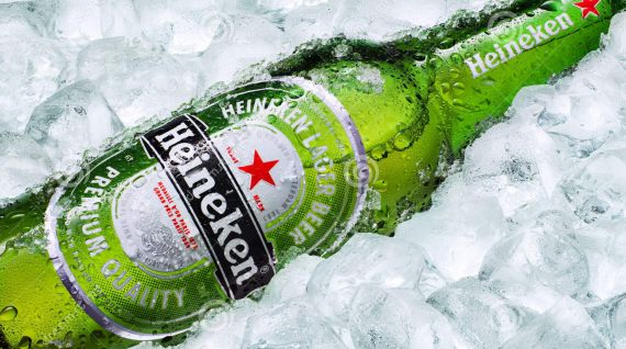 Cerveja Heineken - Pacote com 36 longnecks