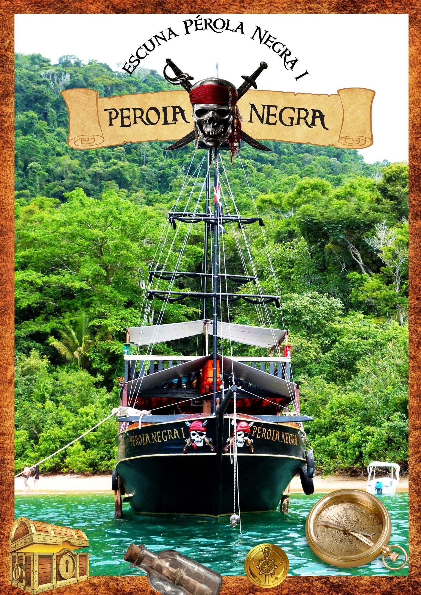 Passeio de Escuna em Paraty - Pérola Negra