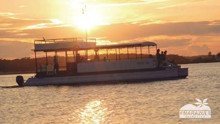 Entardecer no rio potengir no passeio do city tour