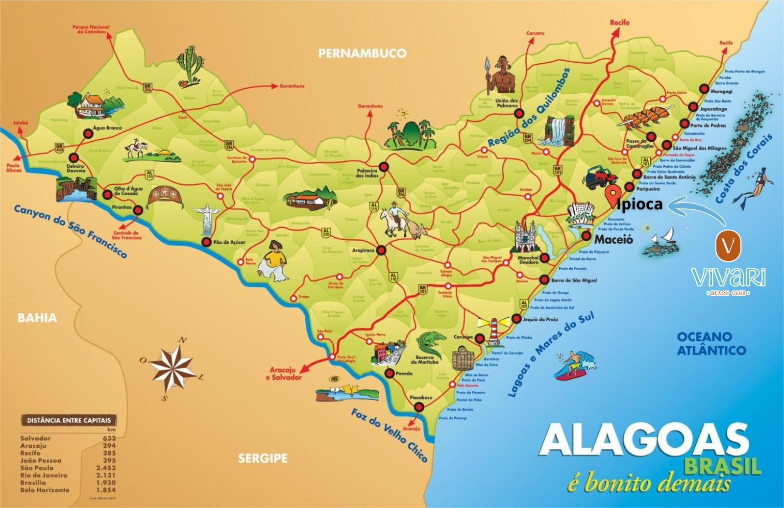 alagoas mapa